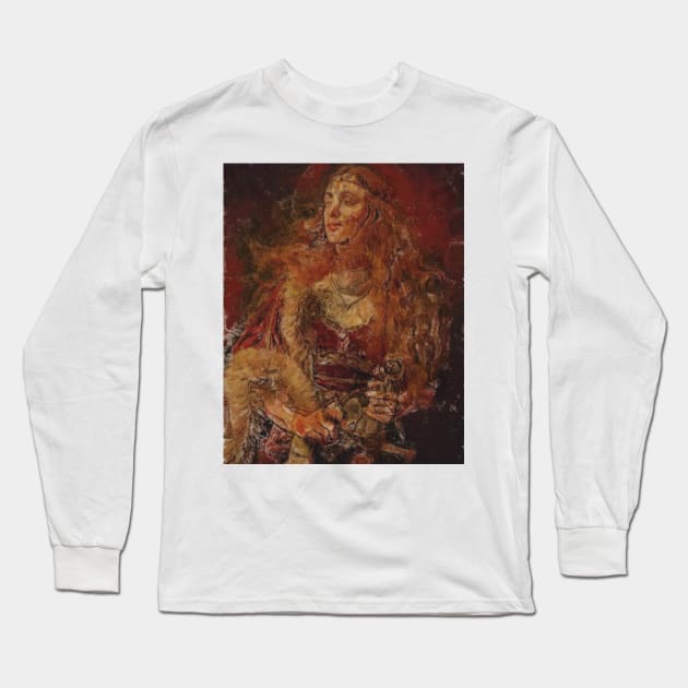 Boudicca Long Sleeve T-Shirt by Blank Kunst